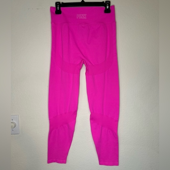 Victoria's Secret PINK High Waist Full-
Length Tight seamlesss Hot pink Large - Picture 1 of 10